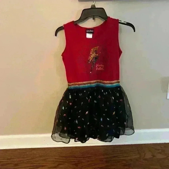 Harry Potter Official Tutu Dress Sequin Lightning Bolt girls size large size 10 - Picture 9 of 11